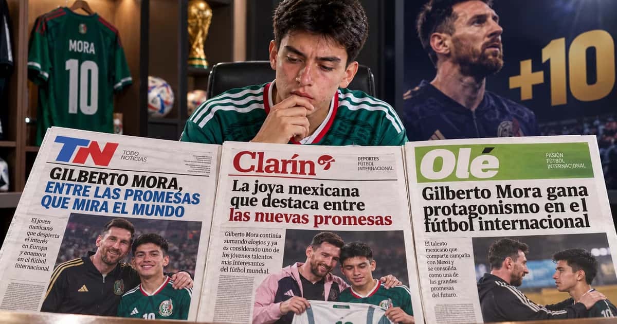 Gilberto Mora y Messi