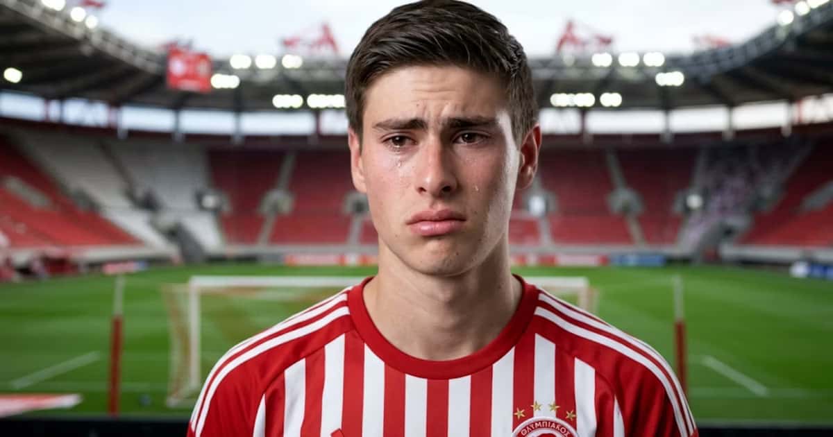 La Hormiga González debutó con victoria en Grecia, pero un resbalón le impidió convertir su primera gran oportunidad en gol con Olympiacos.
