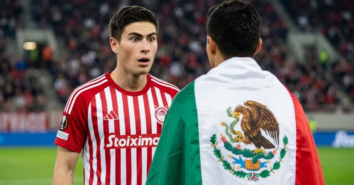 Armando González tuvo un debut muy mexicano con Olympiacos al enfrentar a Jordan Silva y quedarse a centímetros de marcar su primer gol en Europa.