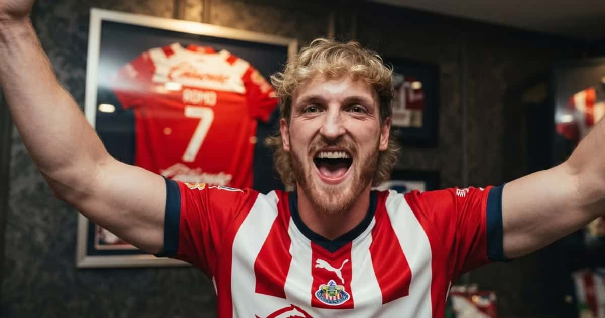 Logan Paul y su camiseta de Chivas