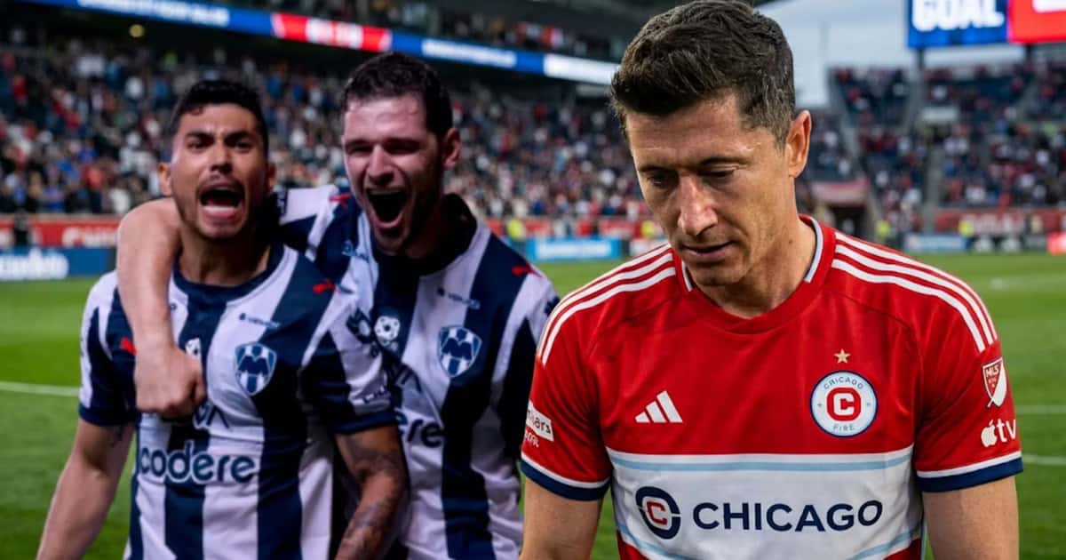 Víctor Guzmán aprovechó un error de Robert Lewandowski y fue decisivo en las dos áreas para que Rayados eliminara al Chicago Fire.