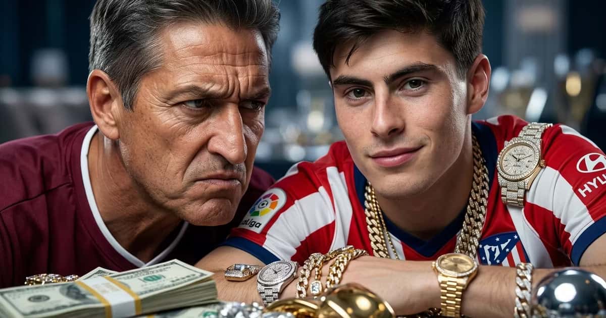 El padre de La Hormiga González reaccionó entre risas al conocer el millonario contrato que su hijo firmó con Olympiacos.