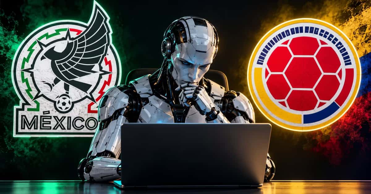 IA y su resultado para el partido de hoy México vs Colombia