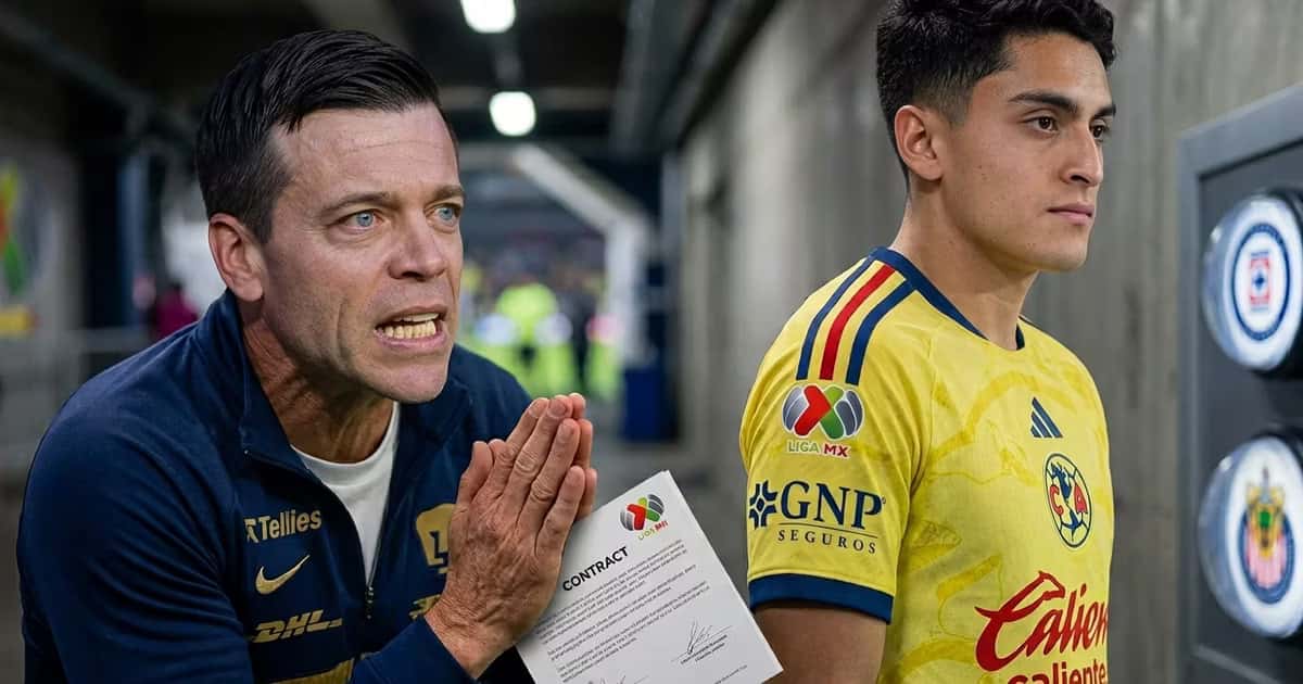 Santiago Naveda podría salir del América con Pumas y Atlante interesados, aunque los universitarios condicionan su llegada a una reducción salarial.