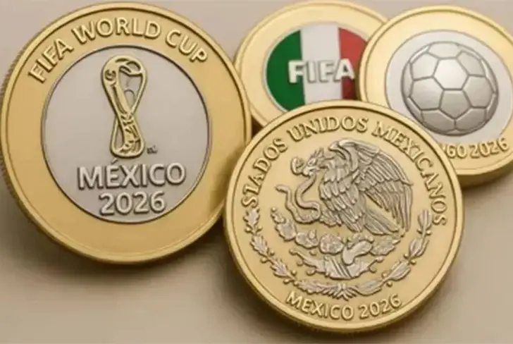Las monedas tendrán una figura representativa a la Copa del Mundo