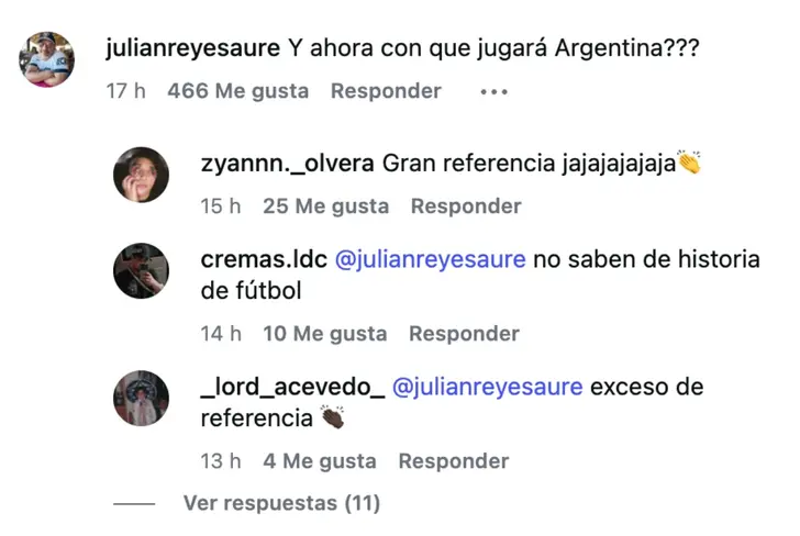 Comentarios en redes