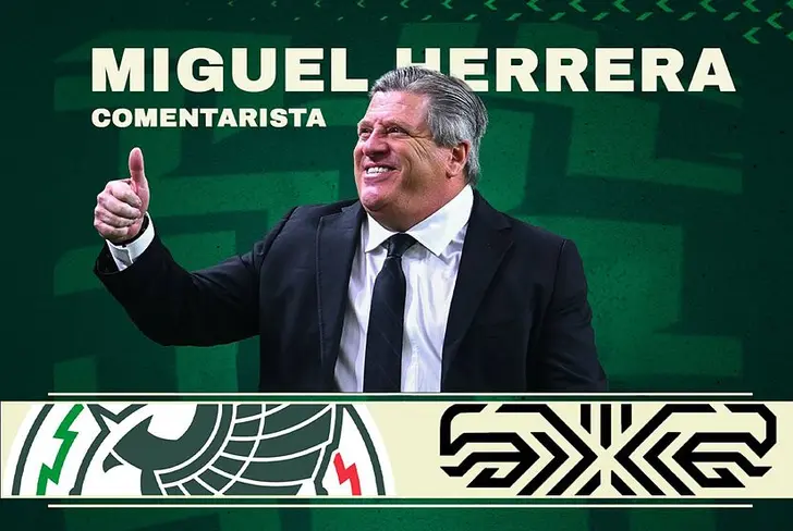 Miguel Herrera fue presentado como refuerzo de lujo para Televisa en sus transmisiones del Mundial