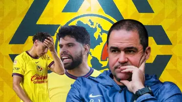 André Jardine, Igor Lichnovsky y Néstor Araujo/Foto Club América.
