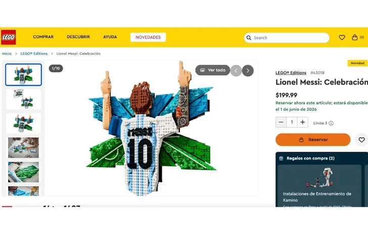 Festejo de Lionel Messi