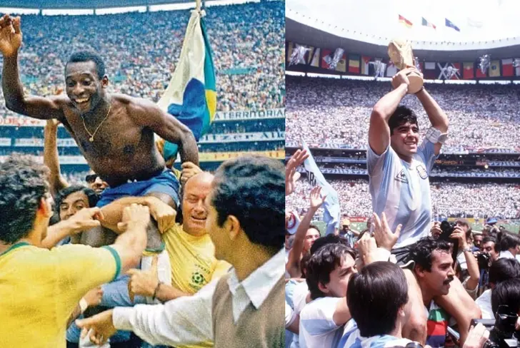 Las dos más grandes leyendas del fútbol tocaron la gloria.