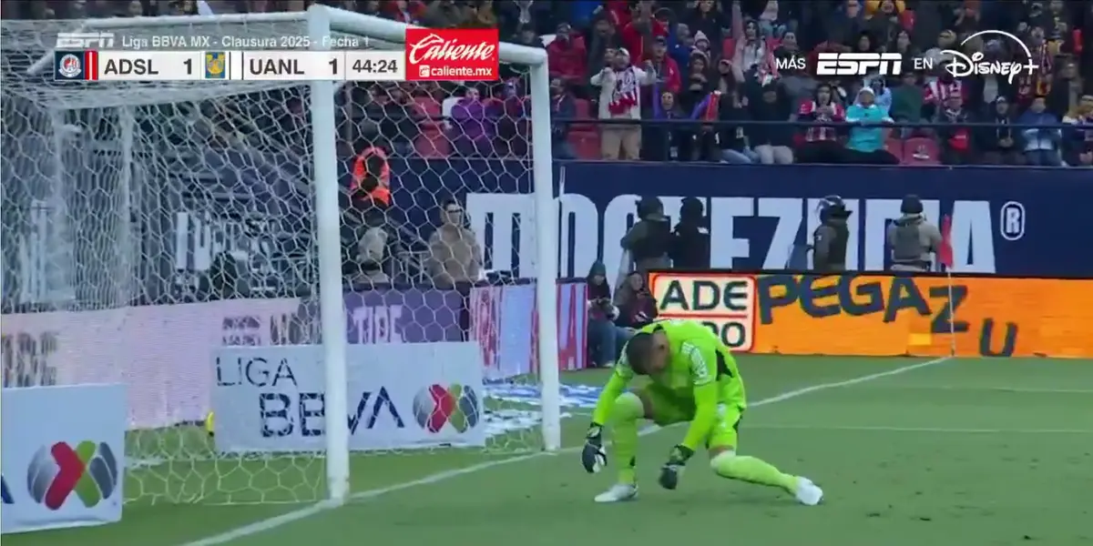 VIDEO | Ya que se retire; Nahuel Guzmán y el REGALO para que San Luis le empate a Tigres