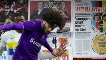 César Huerta en el Anderlecht vs Union Saint Gilloise / FOTO X