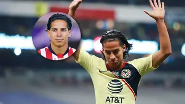 Diego Lainez con camiseta de América y Chivas/Foto Al Momento MX.