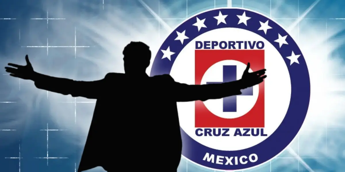 Entrenador en forma de sombra y escudo de Cruz Azul/ Foto México Informa.