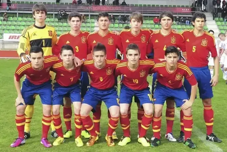 Álvaro Fidalgo en la Selección Española sub 16 en 2013