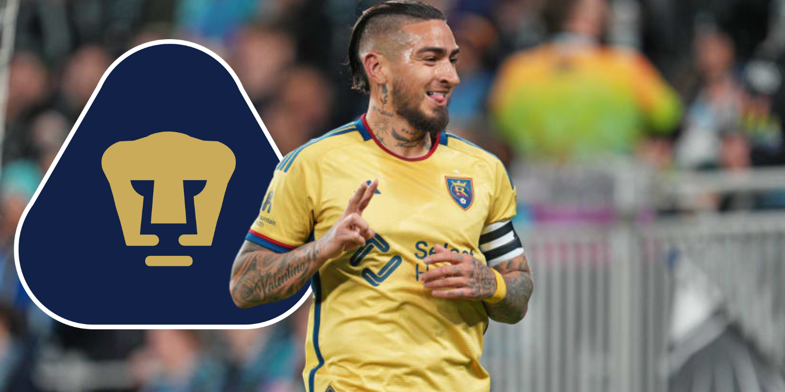 Foto tomada de MLS con esucdo de Pumas