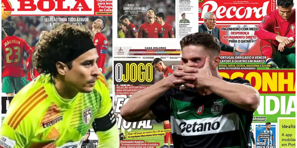 Guillermo Ochoa junto a Viktor Gyökeres / FOTO X