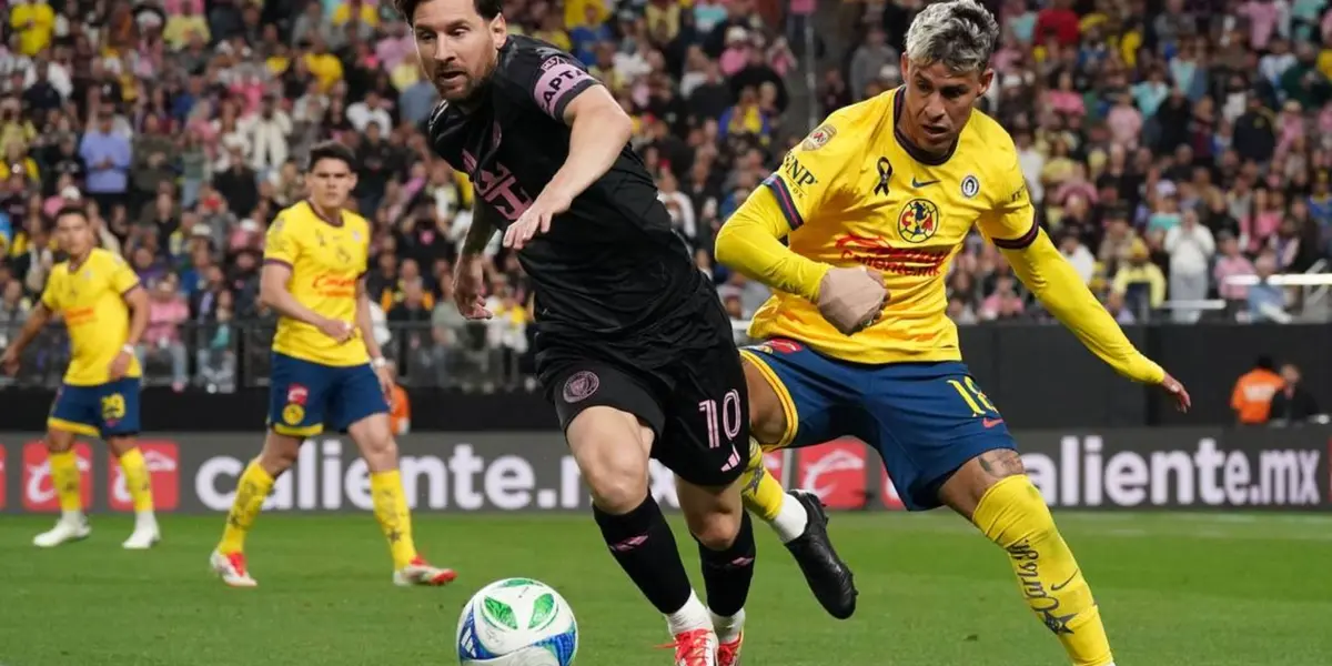 El jugador del América que se ganó el respeto de Messi, no solo lo abrazó sino que le dio su playera