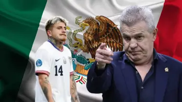 Javier Aguirre junto a Diego Luna / FOTO JUAN FÚTBOL