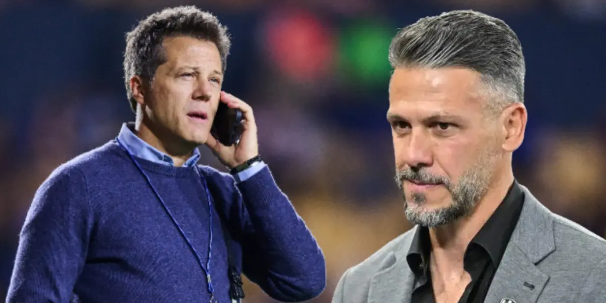 José Antonio Noriega junto a Martín Demichelis / FOTO POSTA DEPORTES