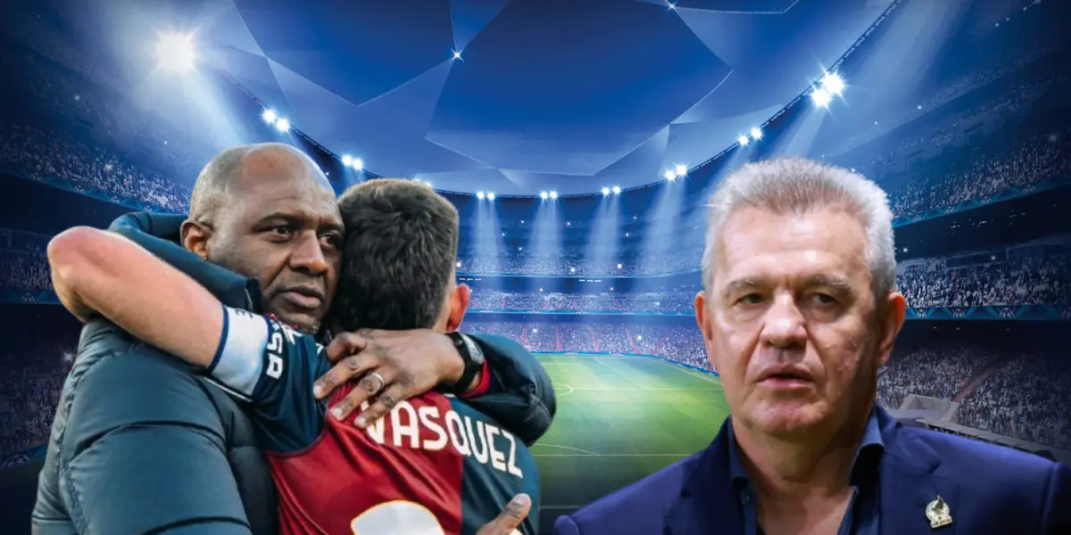 Patrick Vieira y Johan Vásquez junto a Javier Aguirre / FOTO EXCÉLSIOR
