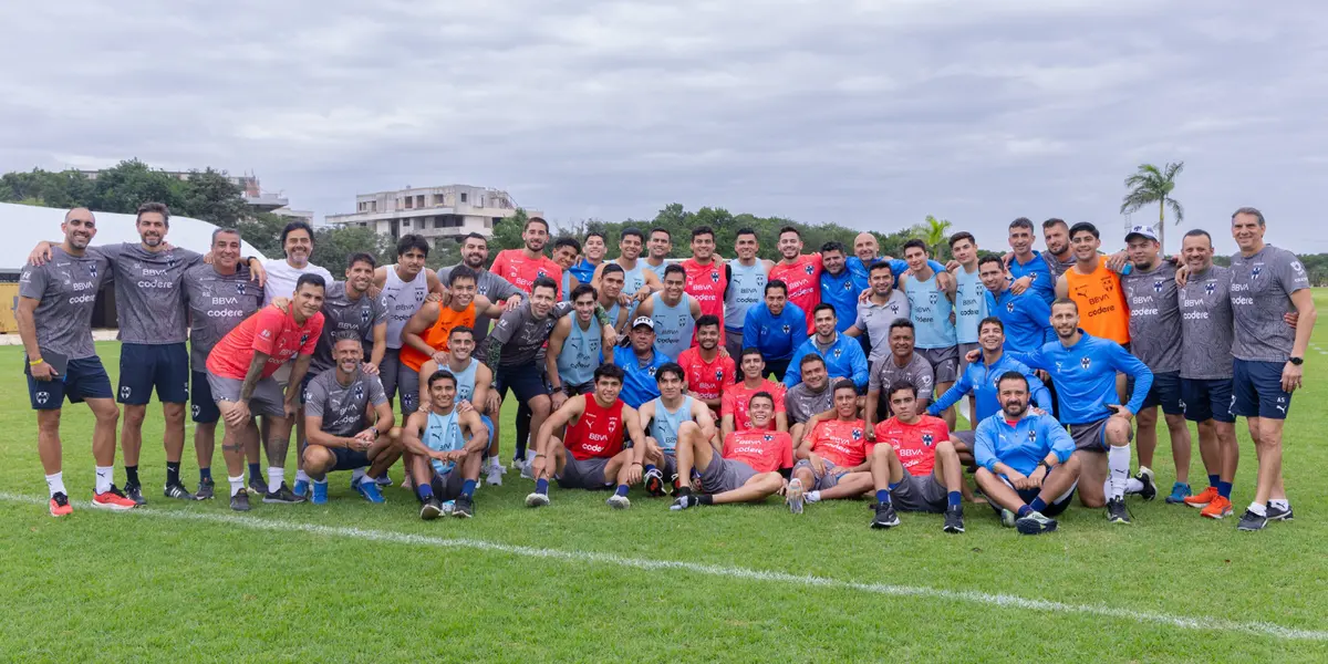 Rayados en entrenamiento. Foto: Rayados