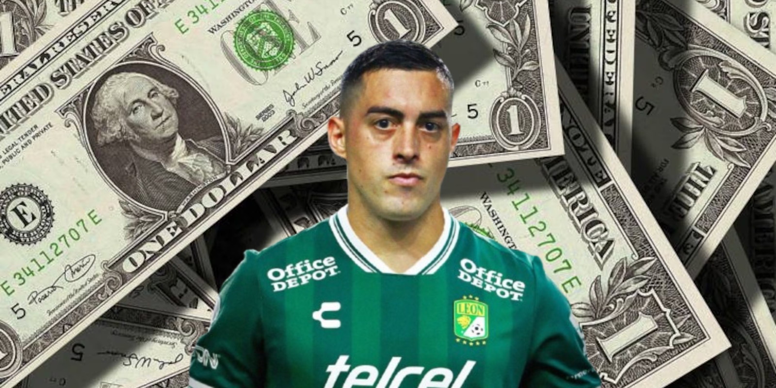 Rogelios Funes Mori con el jersey del León / FOTO ANDRÉ MARÍN