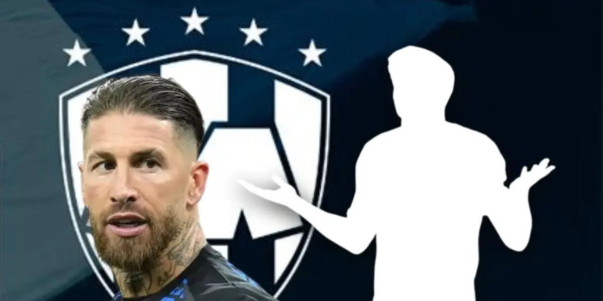 Sergio Ramos y silueta de jugador/Foto Rayados.