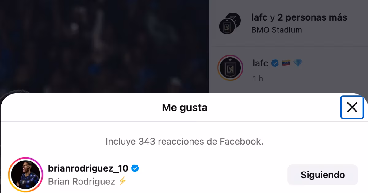 Brian Rodríguez reaccionó en redes