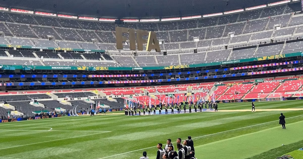 El estadio Azteca listo para el incio del Mundial